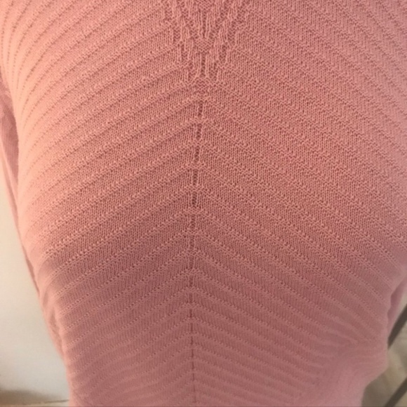 3/$30 Soft baby pink ribbed textured sweater spring transition piece - Picture 4 of 7